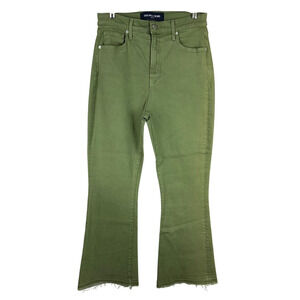 Veronica Beard Carson Ankle Flare Jeans Stone Army Women's Size 32 NWT